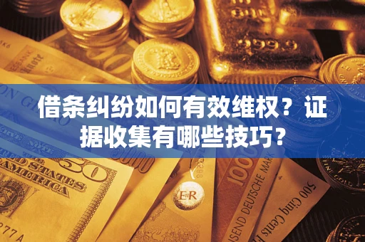 北京借条纠纷如何有效维权？证据收集有哪些技巧？