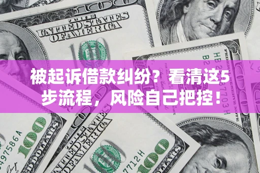 北京被起诉借款纠纷？看清这5步流程，风险自己把控！