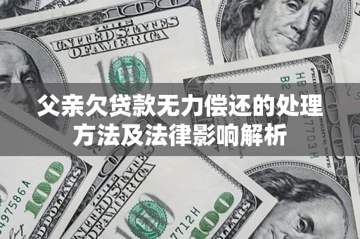 北京父亲欠贷款无力偿还的处理方法及法律影响解析