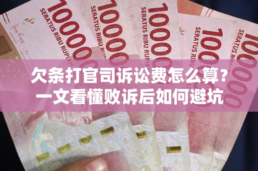 北京欠条打官司诉讼费怎么算？一文看懂败诉后如何避坑